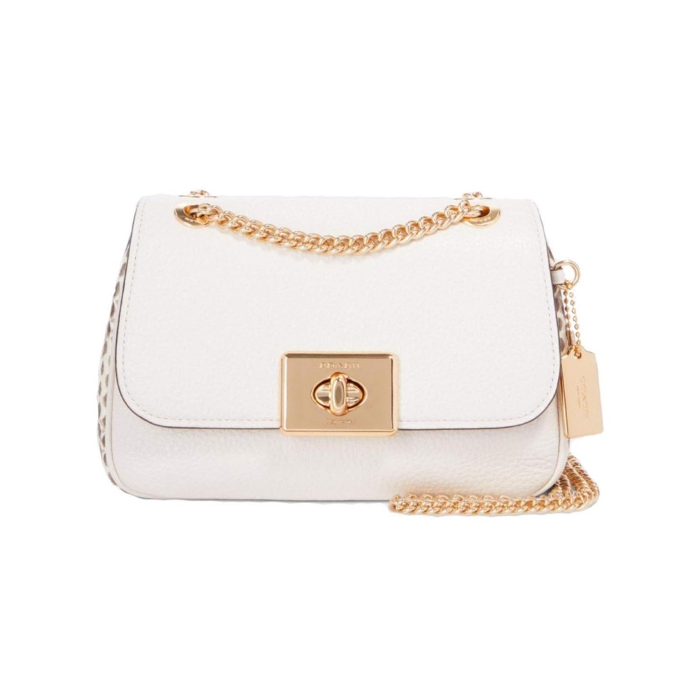 Coach | Leather Mini Cassidy Crossbody with Snake Trim  and Gold Hardware